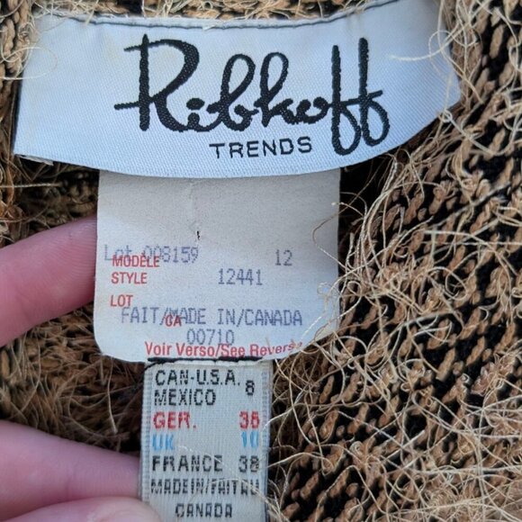 🍁Vintage Ribkoff Shaggy Turtle Neck Top - Picture 8 of 9